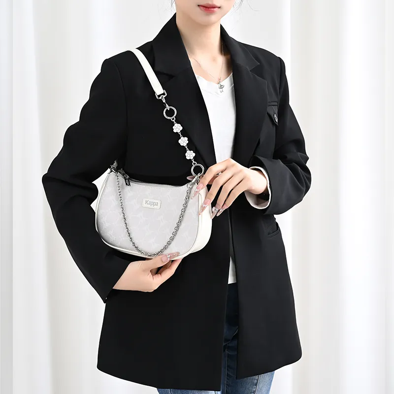 Lan Bao Fan Alloy Metal Bag Accessory Bag Strap Unisex Silver-7