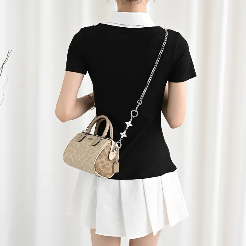 Lan Bao Fan Microfiber, Metal Alloy Bag Accessory Women's-41