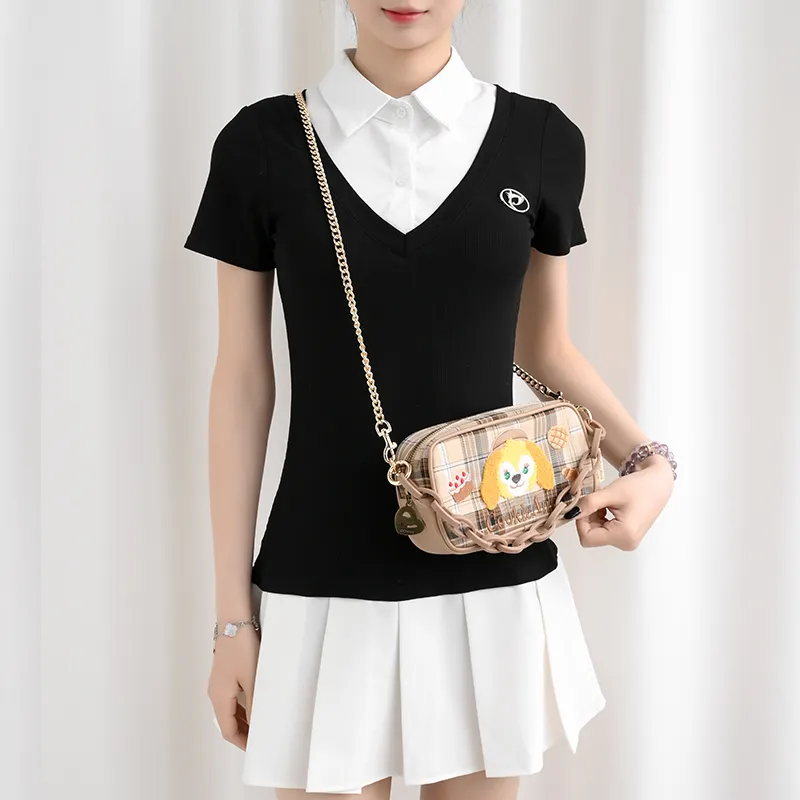 Lan Bao Fan Metal With Canvas Bag Strap Unisex Multicolor-12