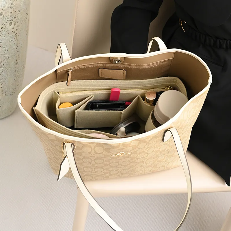Lan Bao Fan Artificial Leather, Felt Bag Insert Unisex Multicolor-5