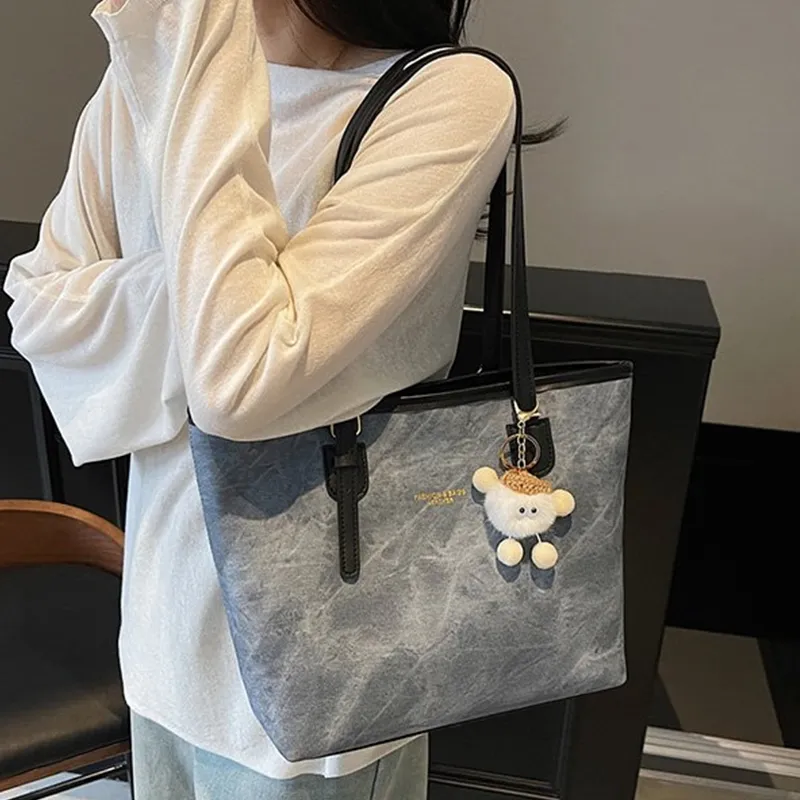 Lan Bao Fan PU Tote Bag, Shoulder Bag Women's Multicolor-10