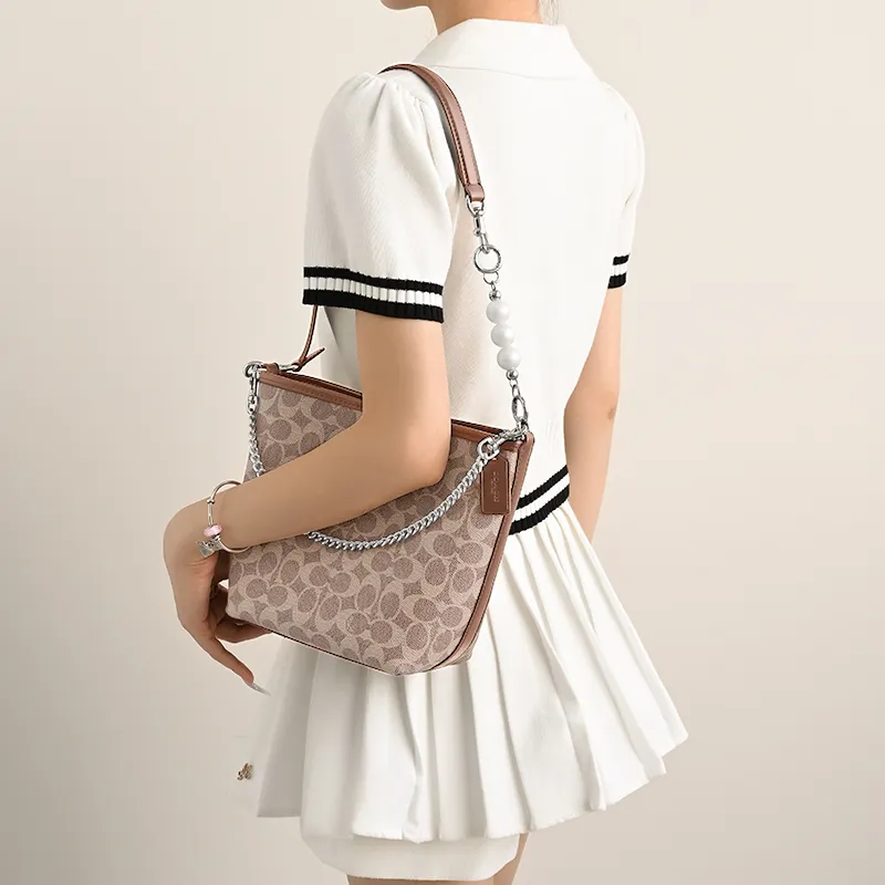 Lan Bao Fan Alloy Metal Bag Accessory Bag Strap Women's Gold/Silver-64