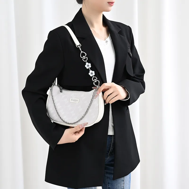 Lan Bao Fan Alloy Metal Bag Accessory Bag Strap Unisex Silver-18