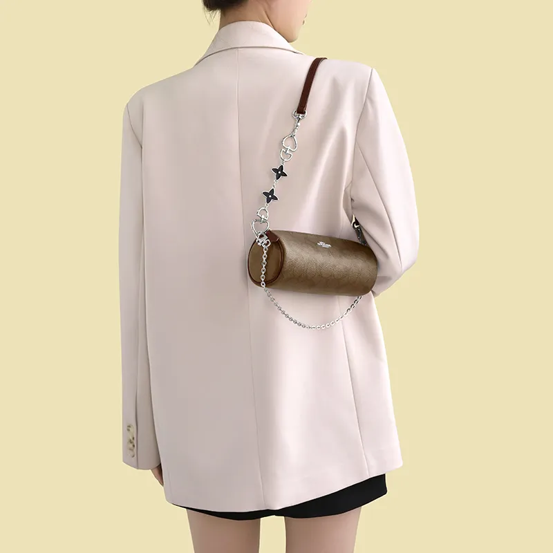 Lan Bao Fan Metal Shoulder Strap, Bag Accessory Women's Gold Tone-103
