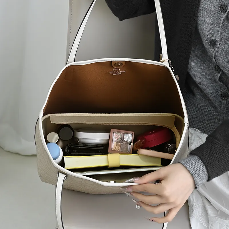 Lan Bao Fan Artificial Leather, Felt Bag Insert Unisex Multicolor-13