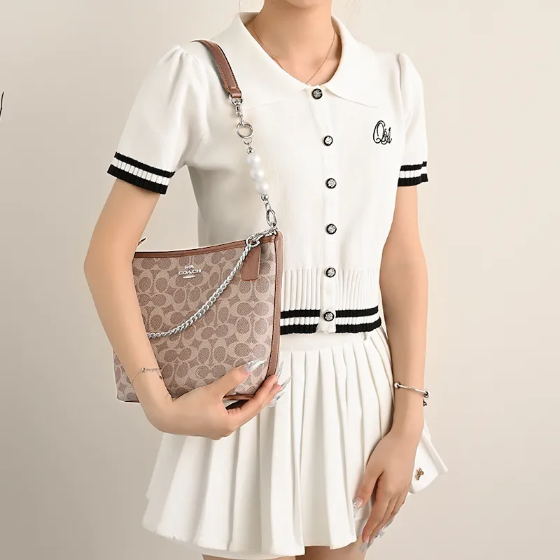Lan Bao Fan Alloy Metal Bag Accessory Bag Strap Women's Gold/Silver-62