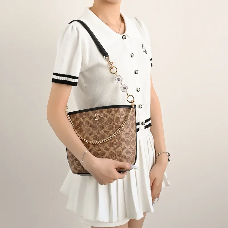 Lan Bao Fan Alloy Metal Bag Accessory Bag Strap Women's Gold/Silver-3
