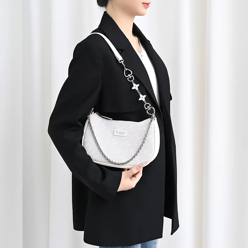 Lan Bao Fan Alloy Metal Bag Accessory Bag Strap Unisex Silver-3