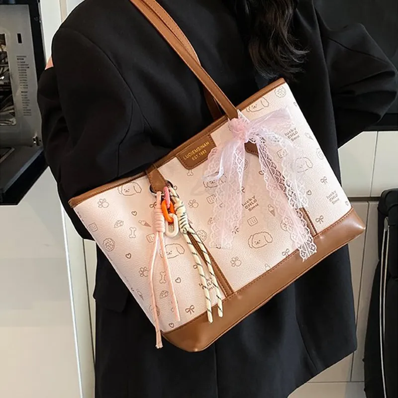 Lan Bao Fan Pu Shoulder Bag Women's Multicolor-5