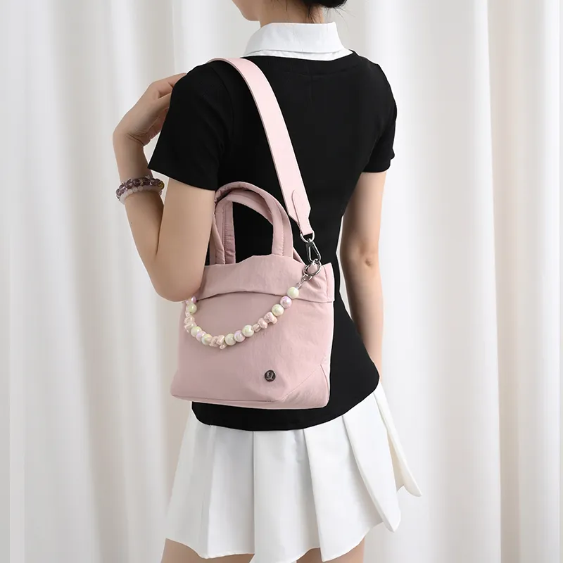 Lan Bao Fan Microfiber Synthetic Leather Bag Strap Women's Pink-29