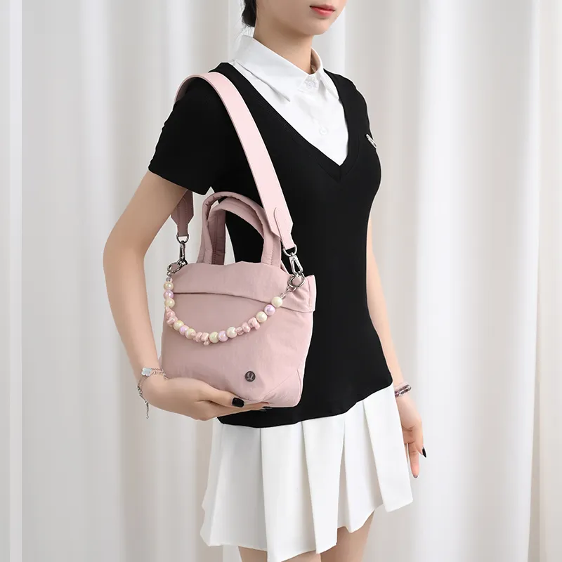 Lan Bao Fan Microfiber Synthetic Leather Bag Strap Women's Pink-13