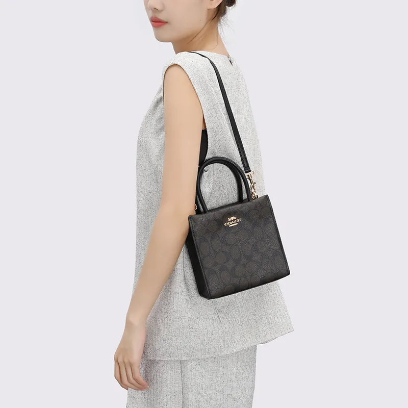 Kim Yeon sha Artificial Leather Bag Accessory Women's Black-10