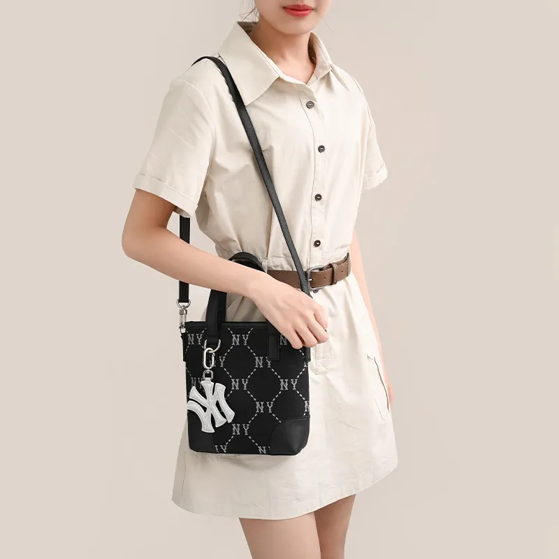 Lan Bao Fan Cow Leather Bag Accessory Unisex Black-2