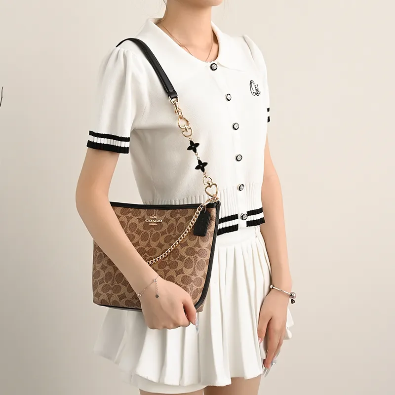 Lan Bao Fan Alloy Metal Bag Accessory Bag Strap Women's Gold/Silver-8