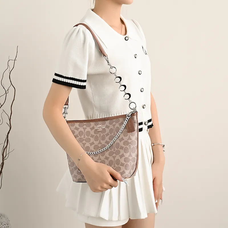 Lan Bao Fan Alloy Metal Bag Accessory Bag Strap Women's Gold/Silver-53