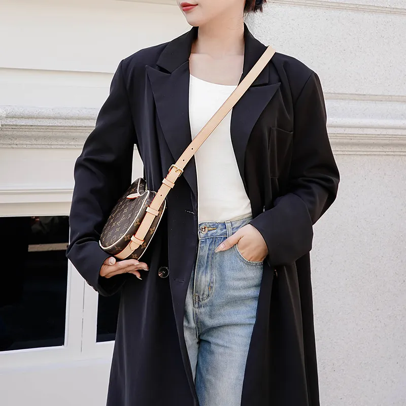 Kim Yeon sha Cow Leather, Vegetable Tanned Leather Bag Strap Women's Vegetable Tanned Leather-5