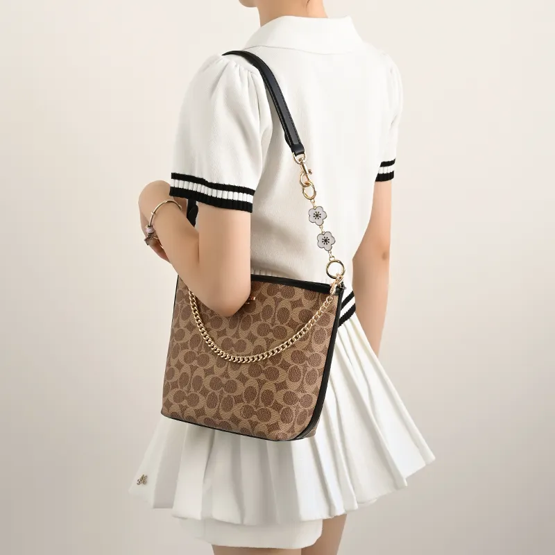 Lan Bao Fan Alloy Metal Bag Accessory Bag Strap Women's Gold/Silver-4