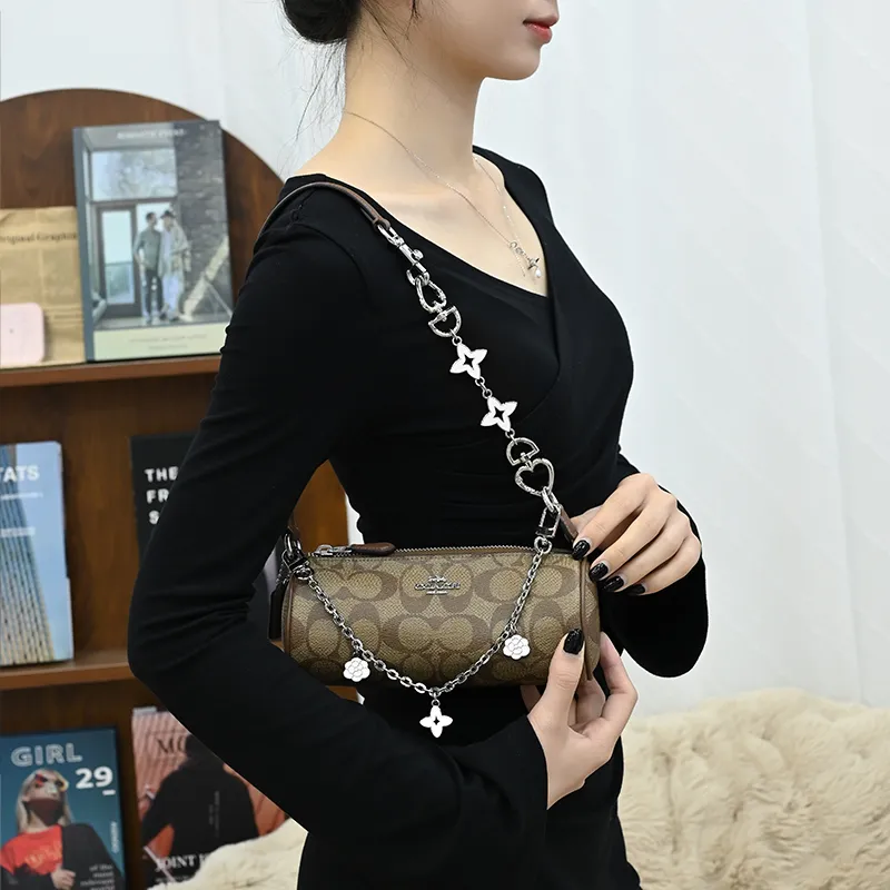 Lan Bao Fan Metal, Alloy Bag Accessory Women's Silver-33