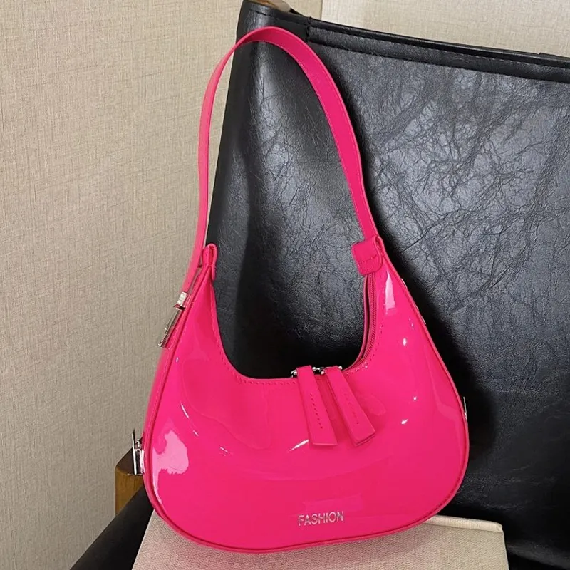Lan Bao Fan PU Underarm Shoulder Bag Women's Multicolor-11