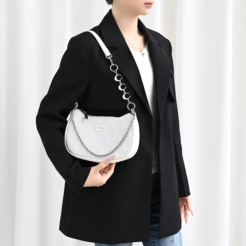 Lan Bao Fan Alloy Metal Bag Accessory Bag Strap Unisex Silver-13