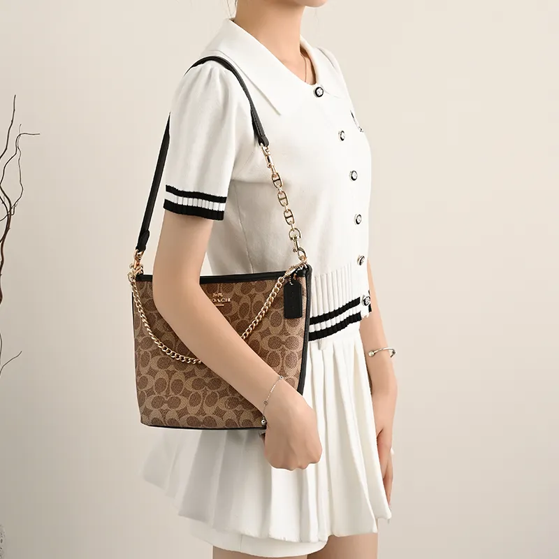 Lan Bao Fan Alloy Metal Bag Accessory Bag Strap Women's Gold/Silver-33