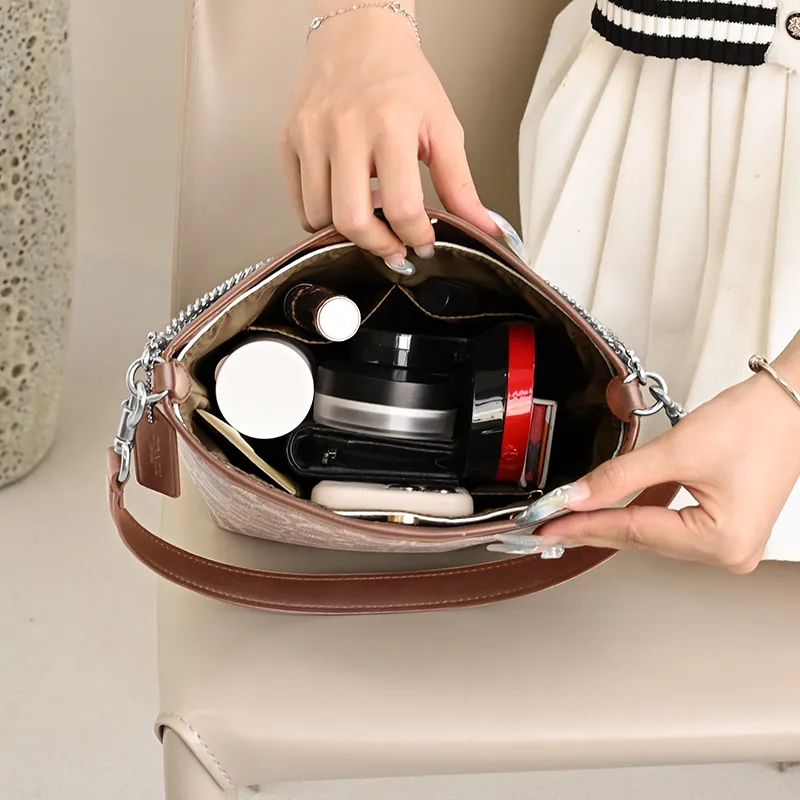Lan Bao Fan Alloy Metal Bag Accessory Bag Strap Women's Gold/Silver-78