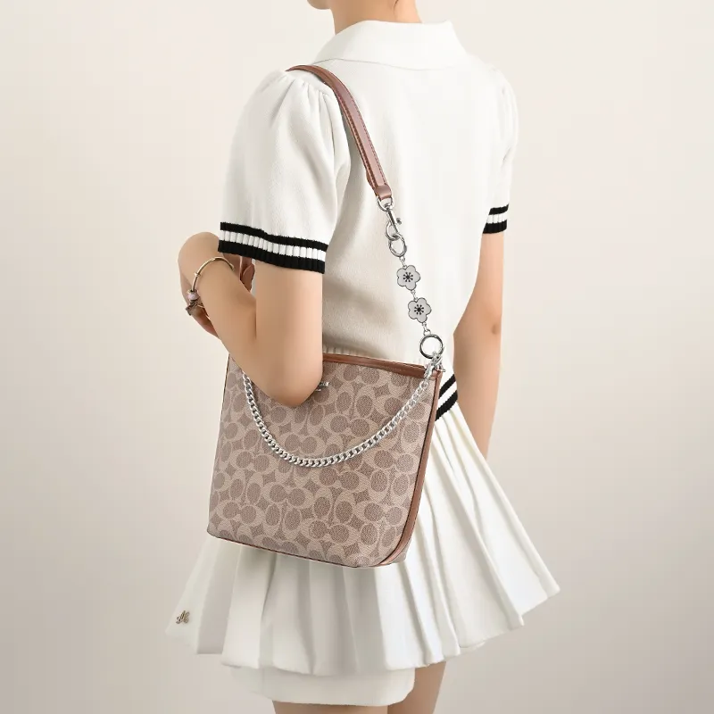 Lan Bao Fan Alloy Metal Bag Accessory Bag Strap Women's Gold/Silver-39