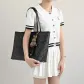 [Black Silver Three-Piece Set]Open Top Liner+Wide Shoulder Pads+Bottom Pad