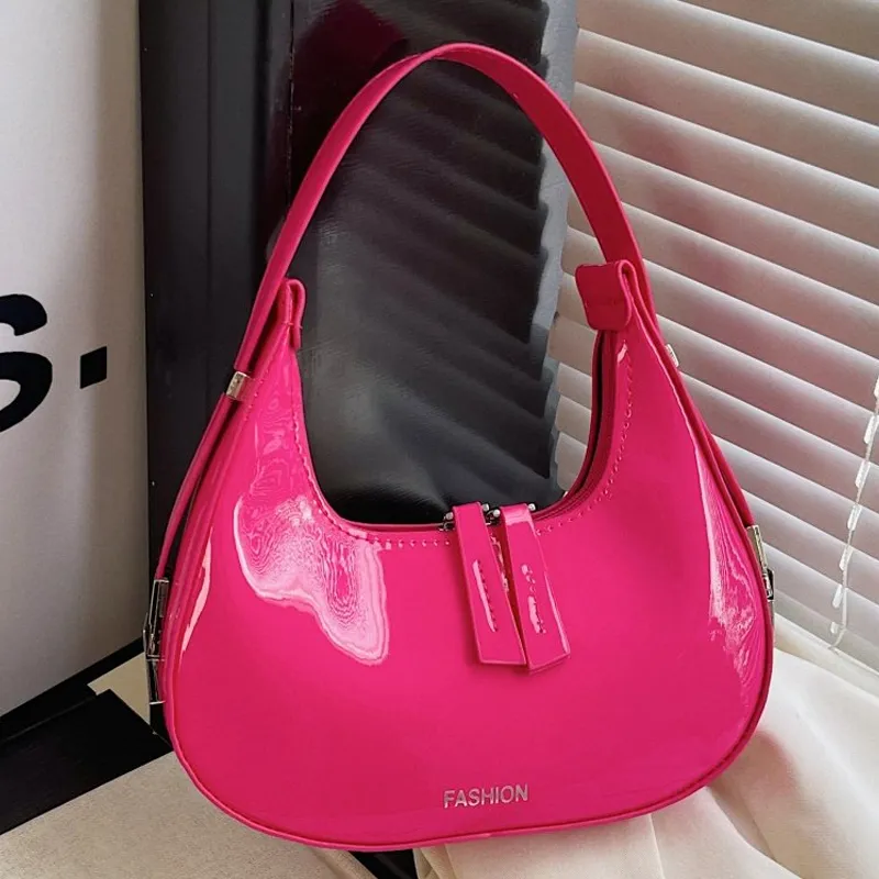Lan Bao Fan PU Underarm Shoulder Bag Women's Multicolor-10