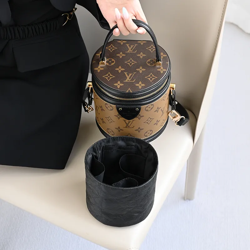 Lan Bao Fan DuPont Paper, Original Velvet Texture Bag Accessory Bag Insert Women's Black-9