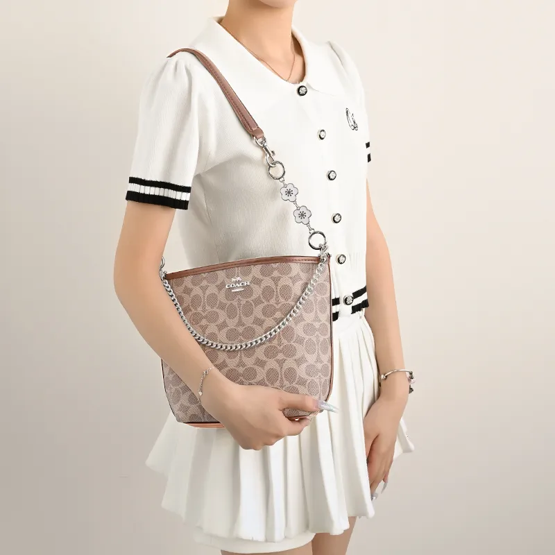 Lan Bao Fan Alloy Metal Bag Accessory Bag Strap Women's Gold/Silver-38