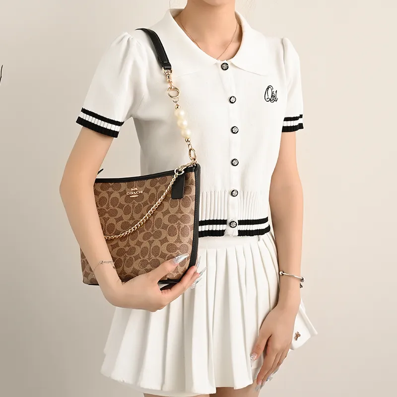 Lan Bao Fan Alloy Metal Bag Accessory Bag Strap Women's Gold/Silver-27