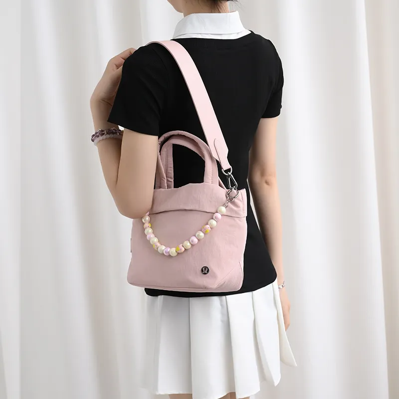 Lan Bao Fan Microfiber Synthetic Leather Bag Strap Women's Pink-19