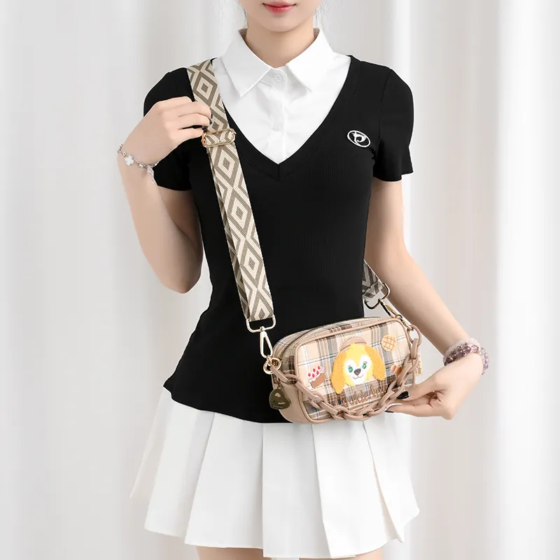 Lan Bao Fan Metal With Canvas Bag Strap Unisex Multicolor-8