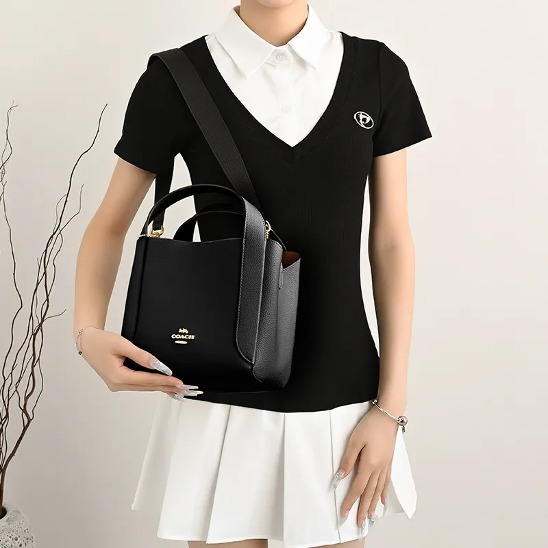 Lan Bao Fan DuPont Paper, Cow Leather Bag Insert Women's White-21