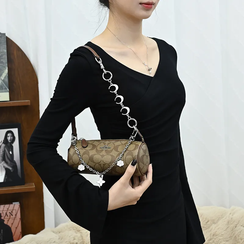 Lan Bao Fan Metal, Alloy Bag Accessory Women's Silver-17