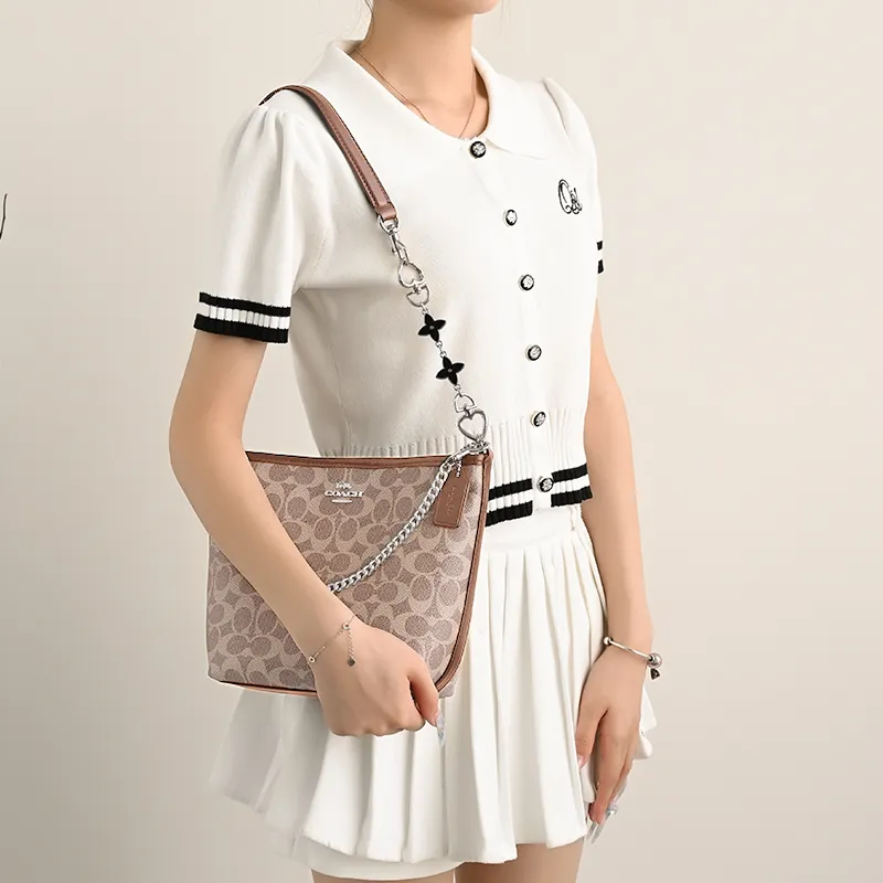 Lan Bao Fan Alloy Metal Bag Accessory Bag Strap Women's Gold/Silver-43