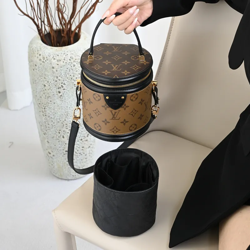 Lan Bao Fan DuPont Paper, Original Velvet Texture Bag Accessory Bag Insert Women's Black-5