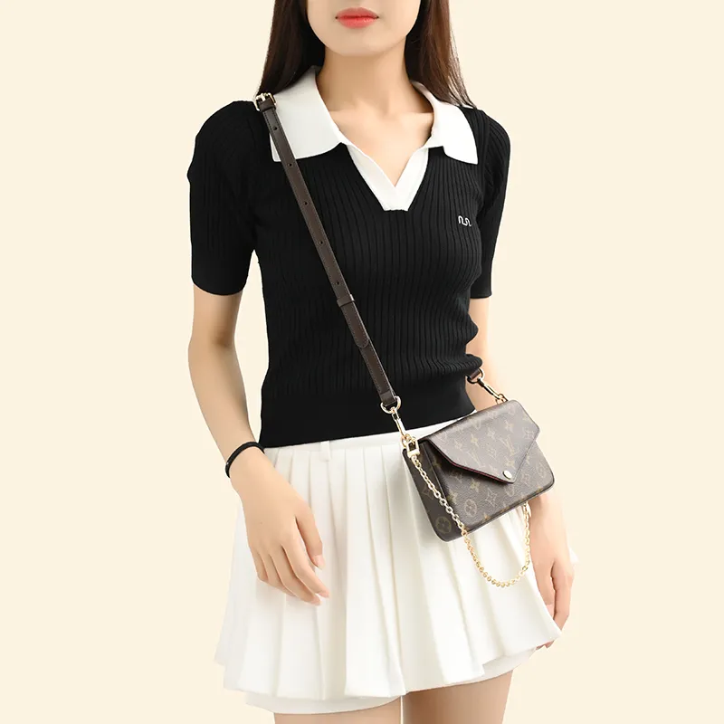 Lan Bao Fan Cow Leather Bag Strap Women's Brown/Color Changing-3