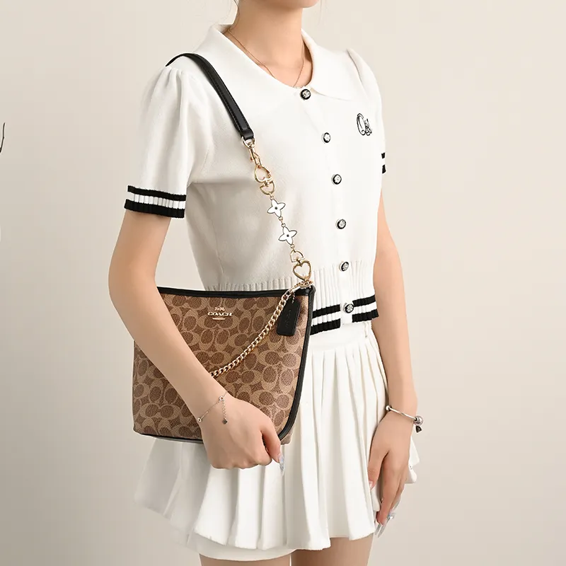 Lan Bao Fan Alloy Metal Bag Accessory Bag Strap Women's Gold/Silver-13