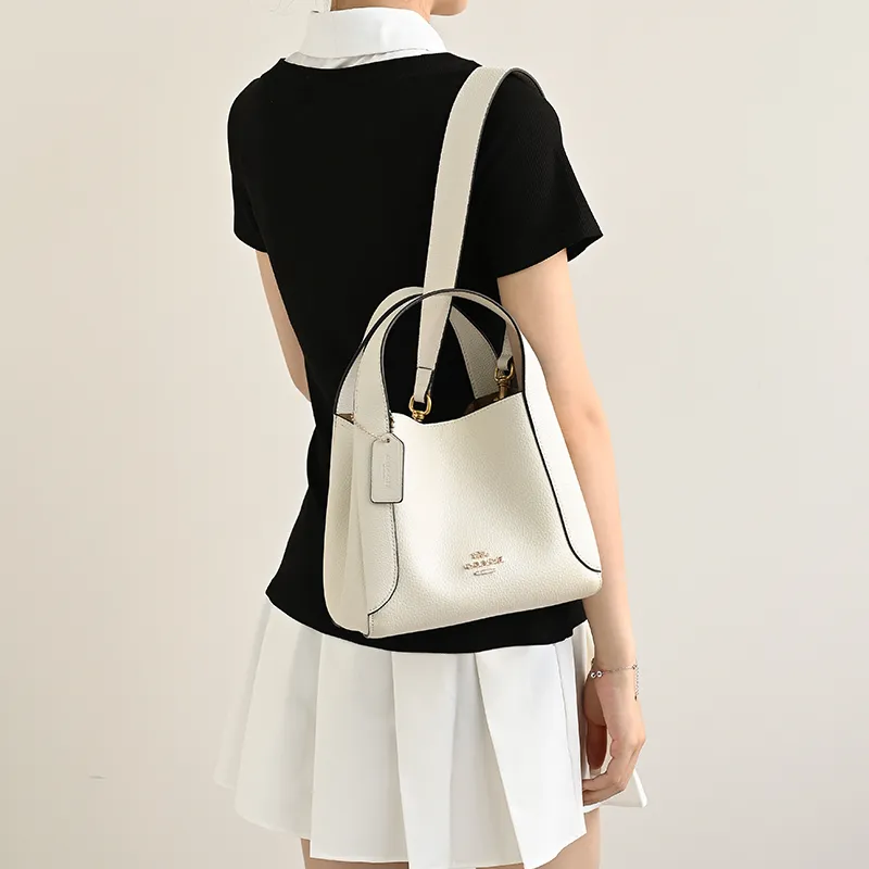 Lan Bao Fan DuPont Paper, Cow Leather Bag Insert Women's White-18