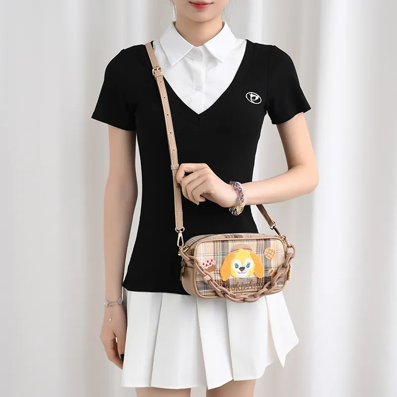 Lan Bao Fan Metal With Canvas Bag Strap Unisex Multicolor-3