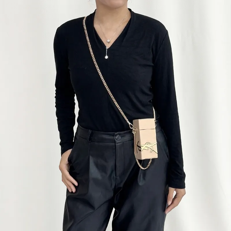 Lan Bao Fan Alloy, Metal Bag Strap Women's Gold Tone-38