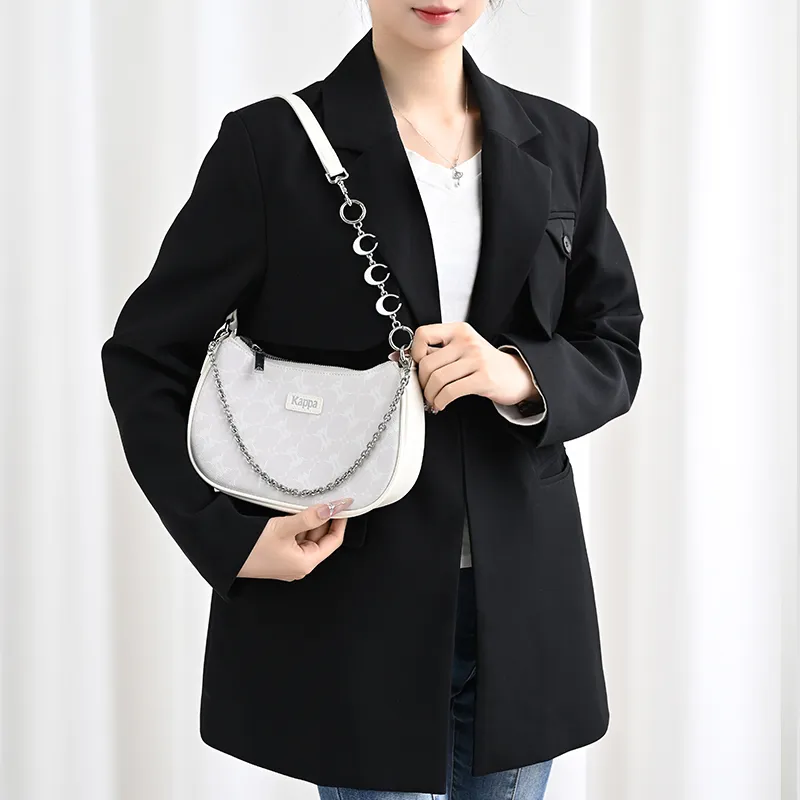 Lan Bao Fan Alloy Metal Bag Accessory Bag Strap Unisex Silver-12