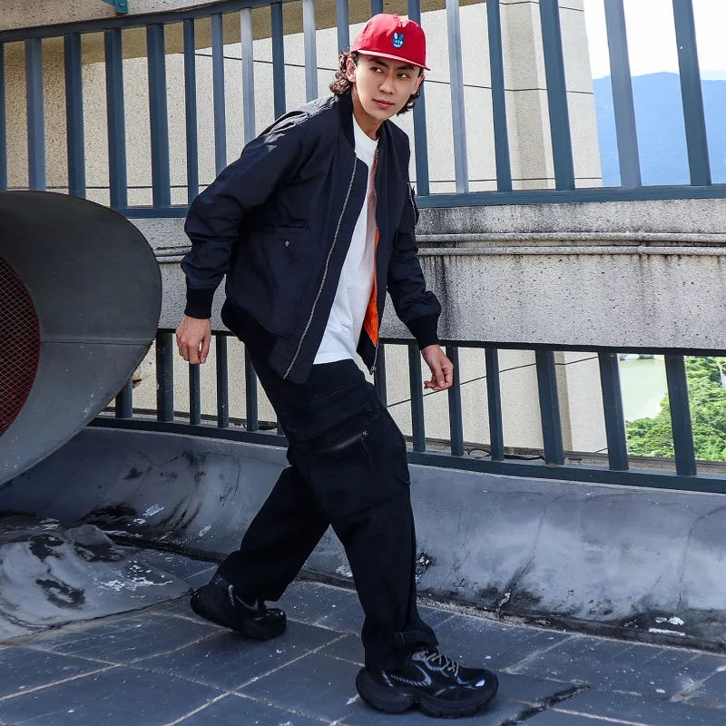 VIP Pilot Jacket Loose Fit Baseball Jacket Men's-7