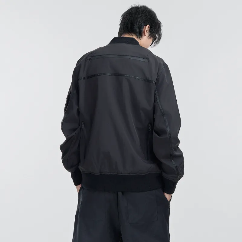 VIP Multi Pocket Tactical Flight Jacket Unisex Black-7