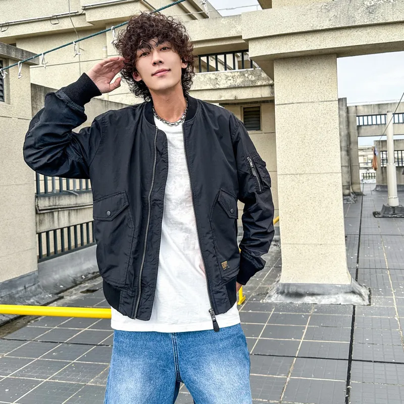 VIP Pilot Jacket Loose Fit Baseball Jacket Men's-8