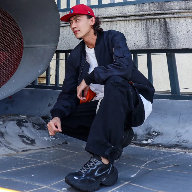 VIP Pilot Jacket Loose Fit Baseball Jacket Men's-5