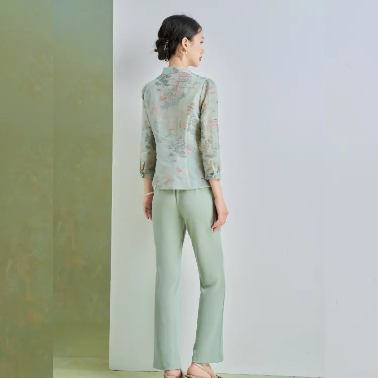 Mylan Casual Suit Women's Pea Green-4