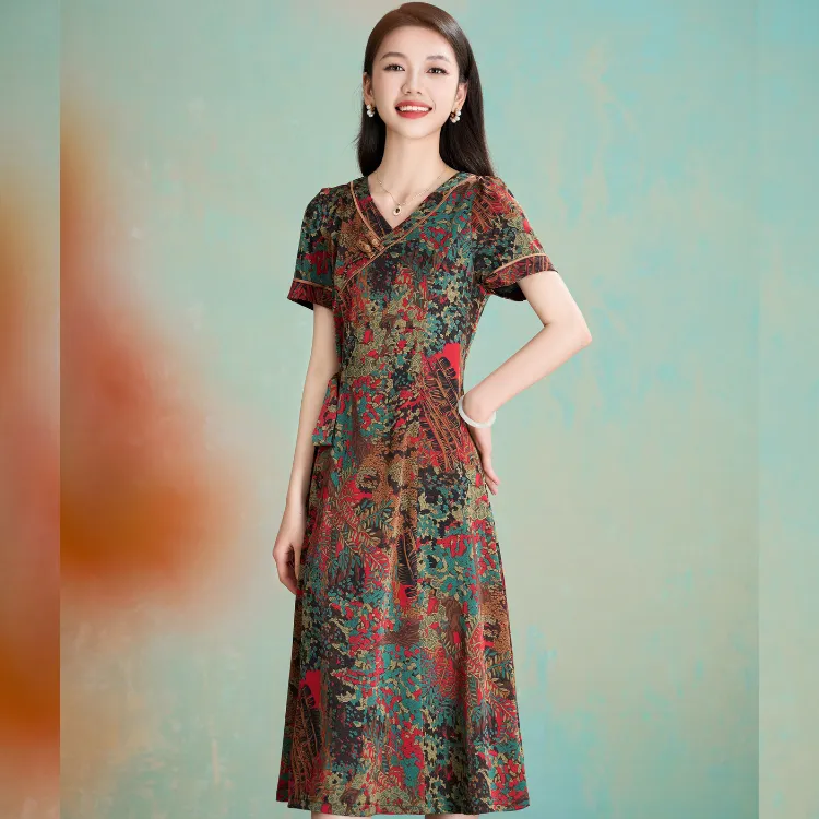 Mylan SS24 Short Sleeved Dress Women's Red-4